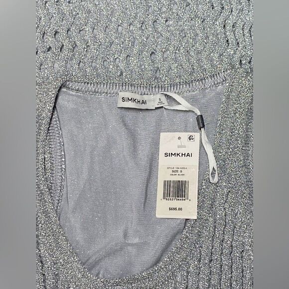 SIMKHAI Open-Stitch Fringe Maxi Dress size S - Picture 15 of 15